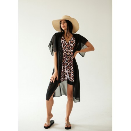 103-2 Накидка-халат пляжная ODS Черная